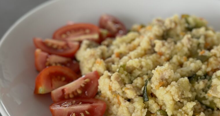 Кус-кус із фаршем та овочами