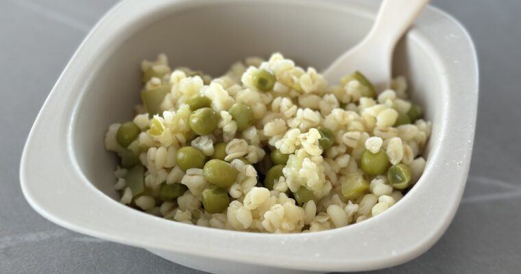 Булгур з горошком та кабачком